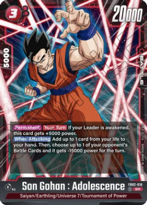 Son Gohan : Adolescence - FB02-018 - Blazing Aura (FB02-018 SR)