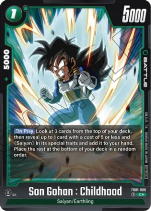 Son Gohan : Childhood - FB01-088 (Tournament Pack 01) - Tournament and Championship Promos (DBSFW_TPR)