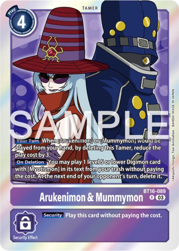 Arukenimon & Mummymon - Beginning Observer (BT16-089 R)