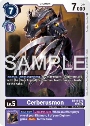 Cerberusmon - Beginning Observer (BT16-075 U)