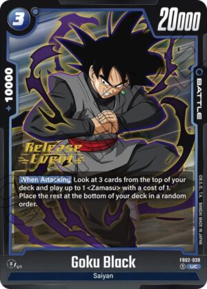 Goku Black - FB02-039 - Blazing Aura Release Event Cards (FB02_PR)