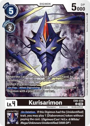 Kurisarimon - Infernal Ascension (EX6-039 C)