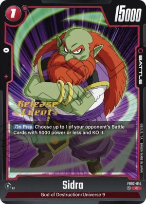 Sidra - Blazing Aura Release Event Cards (FB02_PR)