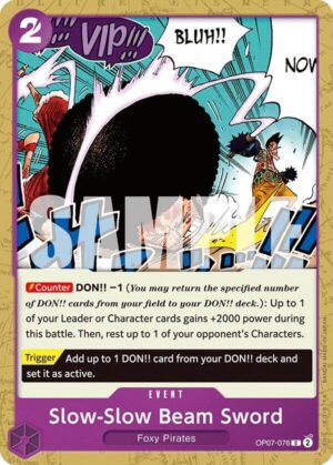 Slow-Slow Beam Sword - 500 Years in the Future (OP07-076 C)