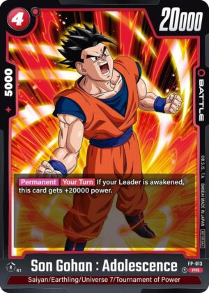 Son Gohan : Adolescence - FP-013 - Fusion World Promotion Cards and Packs (DBSFW_PR)