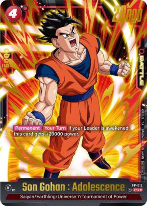 Son Gohan : Adolescence - FP-013 (Gold) - Fusion World Promotion Cards and Packs (DBSFW_PR)