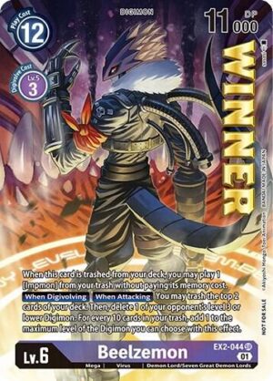 Beelzemon (April 2023 Beelzemon Special) - Starter Deck 14: Beelzemon Advanced Deck Set Pre-Release Cards (ST-14_PR)