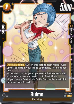 Bulma - FB02-130 - Blazing Aura (FB02-130 SR)