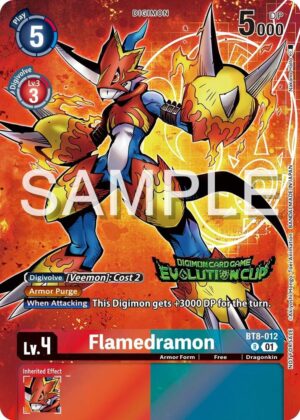 Flamedramon - BT8-012 (2024 Evolution Cup) - New Awakening (BT8-012 R)