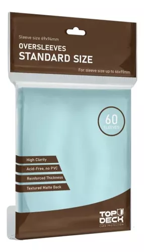 Folios oversleeves top deck standard (60 unidades)