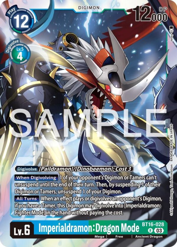 Imperialdramon: Dragon Mode - Beginning Observer (BT16-028 R)