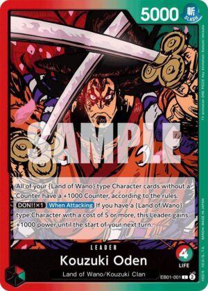 Kouzuki Oden - Extra Booster: Memorial Collection (EB01-001 L)