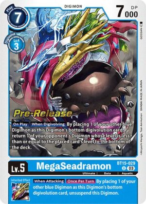 MegaSeadramon - Exceed Apocalypse Pre-Release Cards (BT15_PR)
