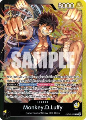 Monkey.D.Luffy (003) - Ultra Deck: The Three Brothers (ST13-003 L)