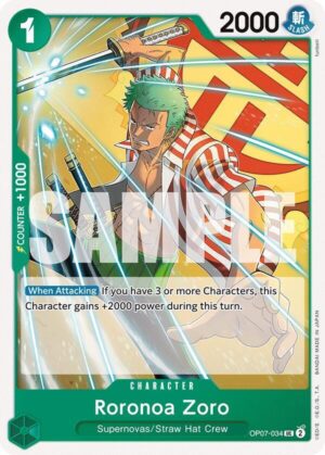 Roronoa Zoro (034) - 500 Years in the Future (OP07-034 UC)