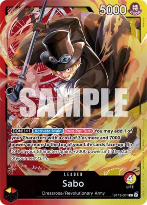Sabo (001) - Ultra Deck: The Three Brothers (ST13-001 L)