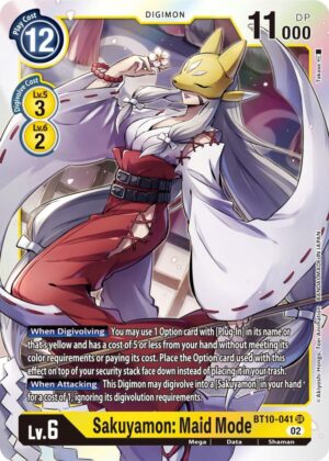Sakuyamon: Maid Mode - Xros Encounter (BT10-041 SR)