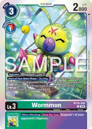 Wormmon - Beginning Observer (BT16-040 R)