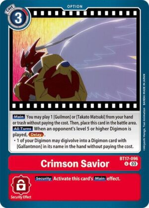 Crimson Savior - Secret Crisis (BT17-096 U)
