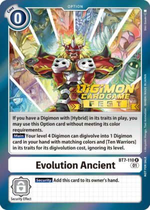 Evolution Ancient (Digimon Card Game Fest 2022) - Next Adventure (BT7-110 R)