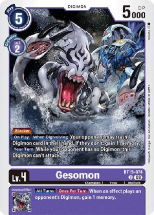 Gesomon - Exceed Apocalypse (BT15-074 U)