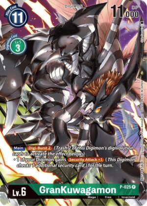 GranKuwagamon - P-025 (Winner Pack Across Time) - Digimon Promotion Cards (D-PR)