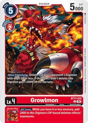 Growlmon - Secret Crisis (BT17-010 C)