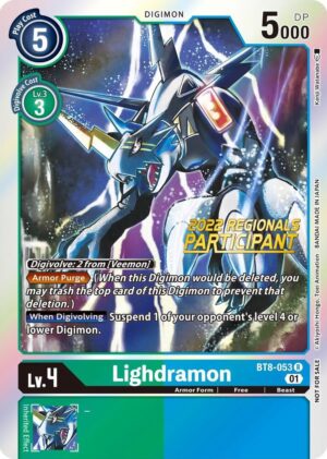 Lighdramon (2022 Championship Offline Regional) [Online Participant] - New Awakening (BT08)