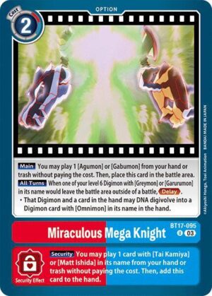 Miraculous Mega Knight - Secret Crisis (BT17-095 U)