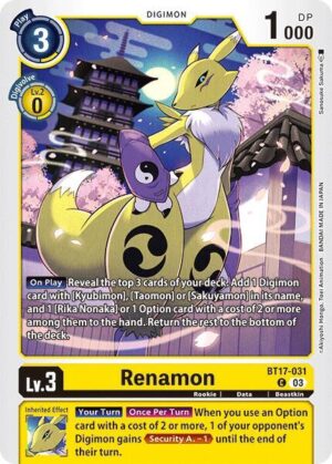 Renamon - Secret Crisis (BT17-031 C)