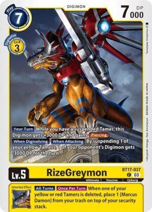 RizeGreymon - Secret Crisis (BT17-037 C)