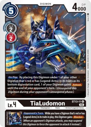 TiaLudomon - Starter Deck 13: Ragnaloardmon (ST13-11 U)