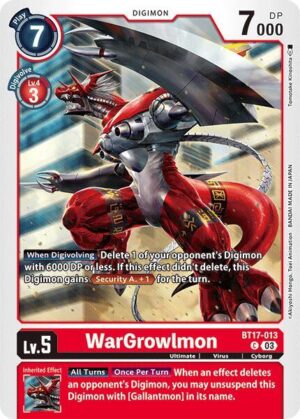 WarGrowlmon - Secret Crisis (BT17-013 C)