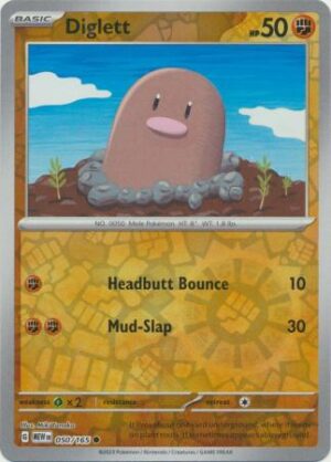 Diglett - 050/165 - Common Reverse Holo