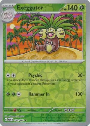Exeggutor - 103/165 - Uncommon Reverse Holo