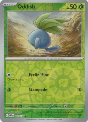 Oddish - 001/197 - Common Reverse Holo