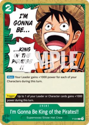 I'm Gonna Be King of the Pirates!! - One Piece Promotion Cards (OP-PR)