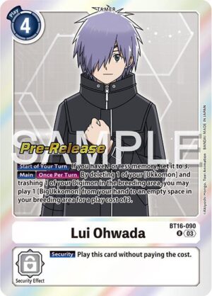 Lui Ohwada - Beginning Observer Pre-Release Cards (BT16_PR)