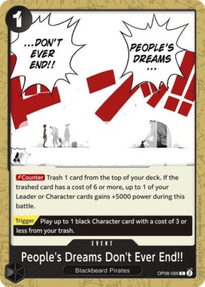 People's Dreams Don't Ever End!! - Two Legends (OP08-096 C)