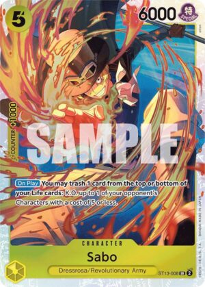 Sabo (008) - Ultra Deck: The Three Brothers (ST13-008 SR)