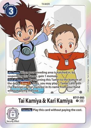 Tai Kamiya & Kari Kamiya - Secret Crisis (BT17-093 R)