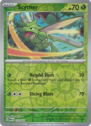 Scyther - 123/165 - Uncommon Reverse Holo
