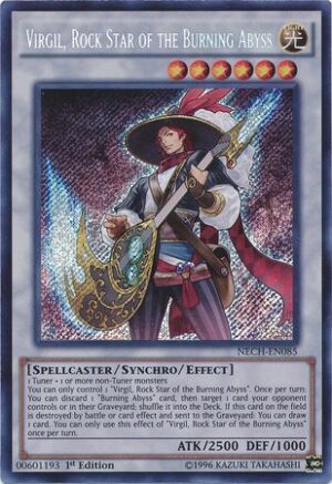 Virgil, Rock Star of the Burning Abyss - NECH-EN085 - Secret Rare (ESPAÑOL)