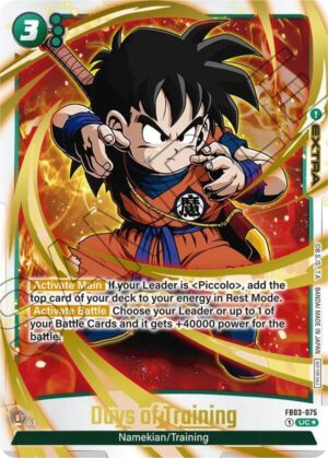 Days of Training - FB03-075 (Championship Pack 02) (Gold) - Tournament and Championship Promos (DBSFW_TPR)