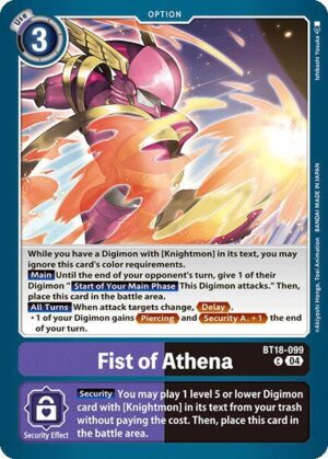 Fist of Athena - Release Special Booster 2.0 (BT18-099 C)