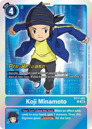 Koji Minamoto - Secret Crisis Pre-Release Cards (BT17_PR)