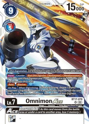 Omnimon ACE - Secret Crisis (BT17-078 SR)