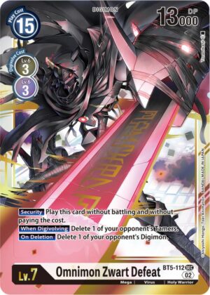 Omnimon Zwart Defeat (Resurgence Booster Reprint) - Resurgence Booster (RB-01)