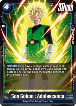 Son Gohan : Adolescence - FB03-039 - Raging Roar (FB03-039 SR)