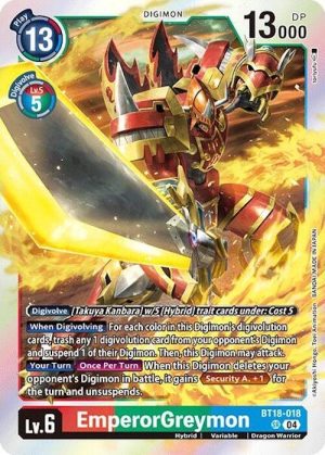 EmperorGreymon - Release Special Booster 2.0 (BT18-018 SR)